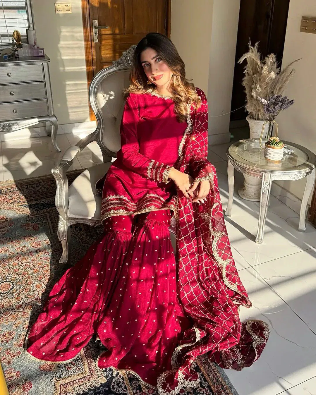 5867 By Jn Faux Georgette Thread With Sequnce Readymade Suits Wholesale Clothing Distributors In India